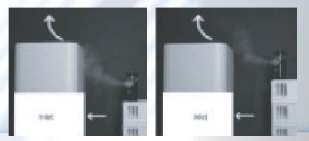 일반 공기청정기 실험 장면